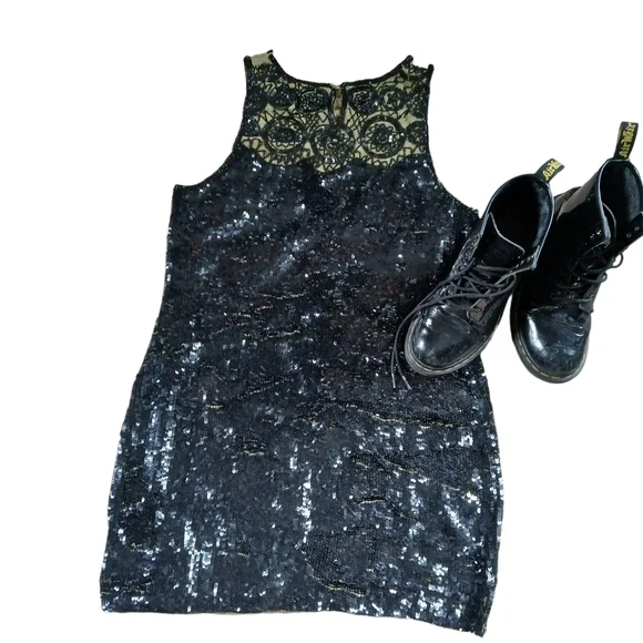 Vintage 80's Liu.jo Dress Art Wear Embellished Sequins Regency Gothic Wedding - Picture 15 of 15